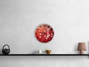 Reloj de Pared Redondo de Resina Moderno, Analógico, de Cuarzo, con Diseño de Copo de Nieve, Estilo Antiguo, para Sala de Estar, de Una Sola Cara, Funciona con Batería - Product Image 4