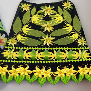 Vestido de Rayón Estilo Isleño Personalizado, Transpirable, Bordado, con Estampado Digital, Tela de Poliéster, Floral, Tallas Grandes, Faldas para Mujer - Product Image 6