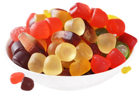 Gummy Burger Fruit Kauwen Snoepjes Met Verschillende Recepten Halal Gummy Snoep Zoetwaren Halal Gigantische Gummy Beren