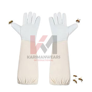 Guantes de Apicultura Premium, Guantes de Cuero Resistentes a Picaduras de Abeja con Manga Larga Protectora para Apicultura Comercial y Doméstica - Product Image 1