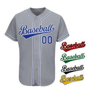 Uniformes Deportivos Personalizados para Equipos, Camisetas de Béisbol para Adultos con Impresión Digital, OEM, Transpirables, Tallas Grandes, Más Vendidas - Product Image 4