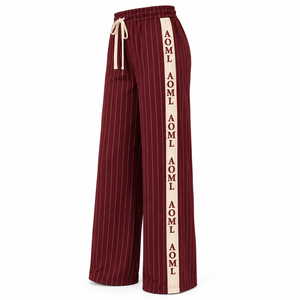 Delta griega al por mayor |   Sigma |   Ropa de la Hermandad Theta DST, Pantalones Deportivos Anchos con Rayas, Artículos Griegos - Product Image 5