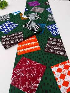 Tela de sarga 100% algodón con estampado africano de Mozambique y Ankara, a la moda, para la producción de ropa para niños - Product Image 4