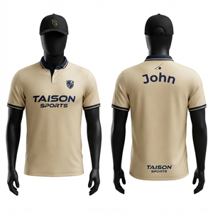 Maillot de snooker pour homme 180 GSM en micro-mesh polyester premium, séchage rapide, beige marine, logo personnalisé par sublimation, chemise de match - Product Image 1
