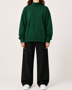 Sudadera de Cuello Alto para Mujer, Algodón de Alta Calidad, Uso Diario, Marca Privada, Fabricación OEM/ODM - Product Image 1