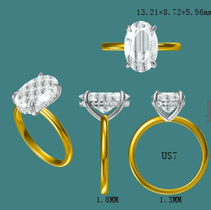 Anillo de Cóctel de Lujo Chapado en Rodio con Diamante Amarillo de Corte Marquesa de Laboratorio VVS2 de 4 Quilates con Certificación IGI - Product Image 2