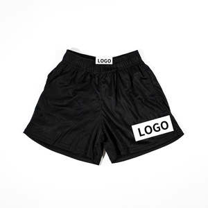 Short de sport décontracté d'été personnalisable pour femmes, motif solide, survêtement en polyester teint uni, taille élastique, short en maille vierge - Product Image 6