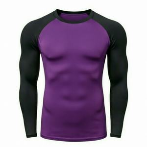 Camiseta de Compresión Unisex de Manga Larga con Protección UV, Transpirable, para Surf y Natación, Personalizable, de Secado Rápido, para Playa - Product Image 1