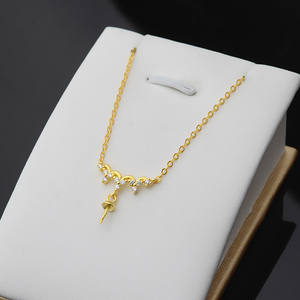 Collar con Colgante de Plata S925 con Cadena de Clavícula Versátil, Juego de Accesorios de Joyería de Perlas DIY para Mujer, Collares Modernos - Product Image 2