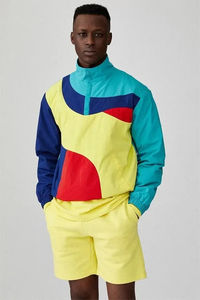 Ensemble coupe-vent court pour homme, survêtement en nylon, veste et short, ensemble deux pièces personnalisé, ensemble deux pièces longueur intégrale, vente chaude - Product Image 4