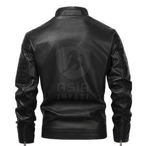 Chaqueta de Cuero para Hombre, Uso Diario, Material Cómodo y Duradero, Ideal para el Invierno, Estilo Casual y Urbano - Product Image 2