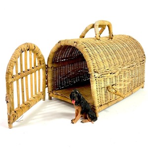 Manuel de luxe rotin en osier tissé autre animal de compagnie nid maison poussettes sac à dos transporteurs le plus bas prix - Product Image 4