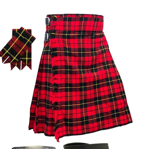 Ensemble Kilt Tartan avec Veste Charlie, Ceinture Sporran et Accessoires - 8 Yards de Kilt en Acrylique Flasher - Product Image 3