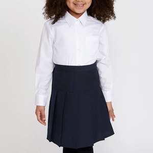 Chemises d'uniforme scolaire pour filles, manches longues, bleues, pour l'école primaire - Product Image 5