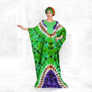 Caftán Farasha de Rayón con Panel de Pecho Adornado, Estilo Modesto para Eid, Silueta Amplia y Fluida, Largo hasta el Suelo, Efecto Dramático - Product Image 4