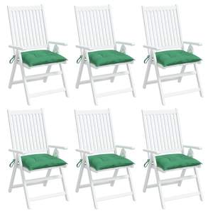Ensemble de 6 coussins carrés en tissu Oxford vert pour l'extérieur, résistants aux intempéries, amovibles et lavables, pour terrasse, jardin - Product Image 1