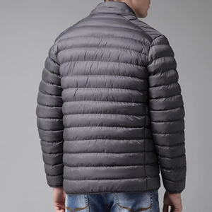 Chaqueta Acolchada 100% Nailon con Cuello Alto y Diseño de Parches, con Capucha - Product Image 2