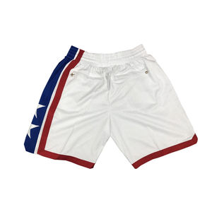 Retro Basketball Shorts for Men Customized Color Summer Sports Wear Quick Dry Breathable Eco-Friendly Wholesale Customizable - Product Image 3