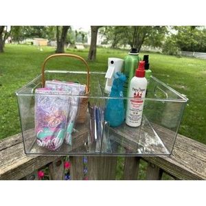 Contenitore di Stoccaggio Grande e Trasparente Multiuso con Divisorio Regolabile per Organizzazione Scaffali - Product Image 6