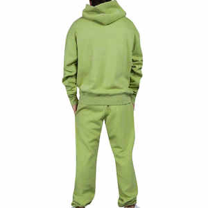 Conjunto Deportivo Oversize para Hombre, 100% Algodón, Color Liso, Transpirable, Cálido para Invierno, Última Tendencia - Product Image 2