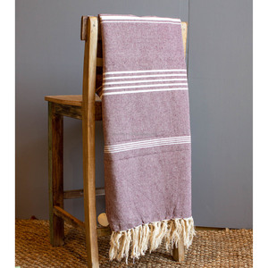 ผ้าห่มผ้าฝ้ายสีเทาเป็นมิตรกับสิ่งแวดล้อมสำหรับตกแต่งบ้านโรงแรม - Product Image 3