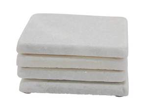 Posavasos de mármol blanco de buena calidad para uso mayorista en hoteles, restaurantes y oficinas, nueva colección, posavasos de gran venta, hechos en India. - Product Image 3