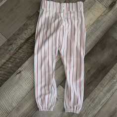 Men's Gradient Baseball Pants <b>Red</b> to Blue Sublimated Fitted Moisture Wicking With <b>Belt</b> And Pockets - Product Image 5