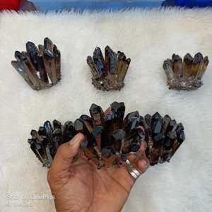 All multi color <b>crystal</b> stone <b>cluster</b> <b>Crystal</b> Quartz <b>Cluster</b> Flower Shape Decorative Stone Collection Home Decoration Polished - Product Image 3