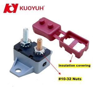 Série KUOYUH AR # Disjoncteur à 10/32 broches à réinitialisation manuelle, couvercle vertical en plastique, 3-50A/12VDC SAE J553 50/60Hz pour l'automobile - Product Image 3
