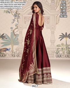 green Aqua Raas anarkali - Product Image 2