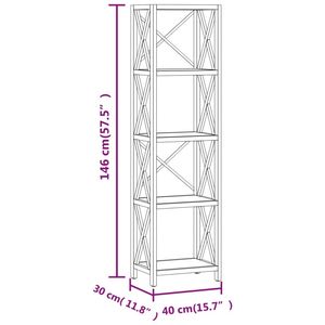 Scaffali Marrone Medio: Soluzione di Archiviazione Pratica ed Elegante - Product Image 6