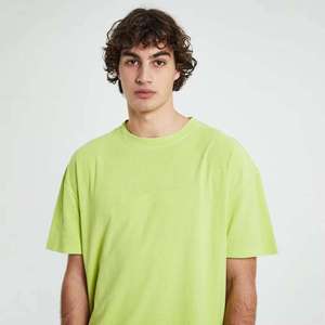 T-shirt surdimensionné pour hommes en coton, coupe ample, streetwear décontracté, manches courtes, col rond, mode estivale - Product Image 2