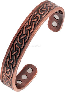 Brazalete Magnético de Cobre Puro con Nudo Celta, Brazalete Vintage para Alivio del Dolor de Artritis, Terapia para Hombres y Mujeres, Venta al Por Mayor - Product Image 4
