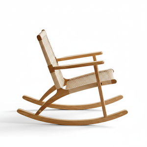 Chaises de salle à manger contemporaines en rotin pour la maison et le bureau, chaise d'appoint moderne en osier naturel pour la salle à manger - Product Image 6