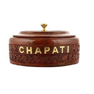 Boîte de rangement en métal haut de gamme pour tortillas et roti, présentoir de table, organisation de cuisine et décoration intérieure, boîte de service pour chapati - Product Image 4