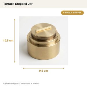 Portavelas de Latón Mate Hecho a Mano de 10.5 cm con Hombro Escalonado para Decoración del Hogar, Hoteles, Bodas y Centros de Mesa - Product Image 6