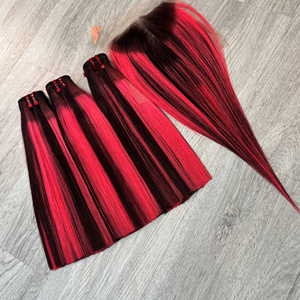 Envío Rápido, Extensiones de Cabello Humano Virgen Vietnamita, Color Piano, Liso, con Cierre, Super Doble Trama, Cabello de Lujo - Product Image 3