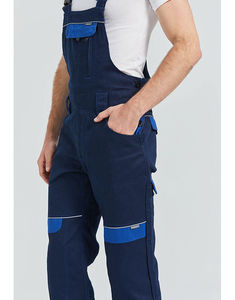 Overol de Trabajo Azul para Hombre, Tirantes Ajustables, Bolsillos Reforzados, Diseño Multibolsillos, Tela de Poliéster Resistente a la Abrasión - Ropa de Trabajo - Product Image 5