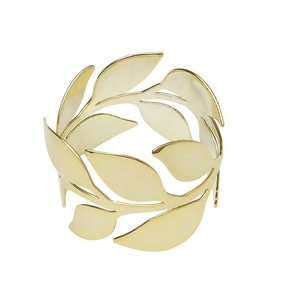 Anillos de Servilleta Redondos de Plata y Latón con Madreperla, Anillos de Servilleta Grabados a Mano para Decoración de Mesa en Fiestas y Bodas - Product Image 3