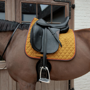 แผ่นรองอานม้าเดรสสาจคุณภาพสูงขายดี พร้อมบริการปรับแต่งตามความต้องการ  ผ้ารองอานสำหรับกีฬาขี่ม้า บรรจุใยฝ้าย - Product Image 4