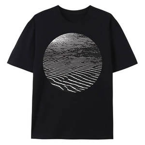 Camisetas de Hombre de Alta Calidad, Negras, Lisas, de Manga Corta, Transpirables, Importadas, de Tela de Lona de Poliéster/Algodón, con Cuello Estampado - Product Image 1