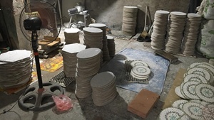 Ramadan Décoration Chocolat Stand Motif Élégant Nacre À La Main Gâteau Stand En Gros Fantaisie Bois Gâteau Stand - Product Image 4