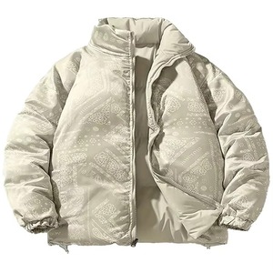 Hot Sale <b>Men's</b> Zip-Up Puffer <b>Jacket</b> Colorful Sportswear for Spring and Autumn Collarless Hoodie - Product Image 3