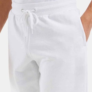 Shorts de plage unisexe en coton 100% tricoté rose clair, taille élastique, poches, motif floral, séchage rapide, respirant, fermeture à cordon - Product Image 1