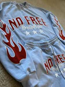 Sweat à capuche délavé 450 g/m² avec strass, effet vieilli, impression DTF, en tissu molletonné gaufré à effet vieilli - Product Image 4