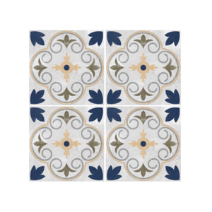 Carrelage en porcelaine émaillée de collection marocaine 300x300 mm, motif décoratif, pour murs et sols, faible absorption d'eau, durable - Product Image 5