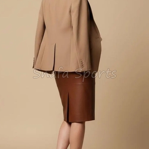 Mini-jupe plissée décontractée et élégante pour femme, brodée, taille naturelle, respirante, en cuir de haute qualité, idéale pour l'été - Product Image 2