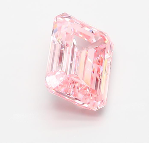 ROYAL GEMS Diamant de laboratoire CVD certifié IGI 5,08 CT taille émeraude couleur rose intense fantaisie clarté VVS2 Bijoux Mak LG 83960829 - Product Image 2