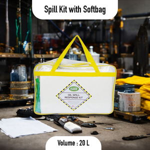 Kit de Respuesta a Derrames de Aceite de 20 Litros, Set Absorbente de Hidrocarburos de Emergencia con Almohadillas, Calcetines y EPP para Contención de Derrames en Talleres - Product Image 2