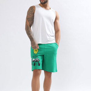 Pantalones Cortos de Hombre Personalizables al por Mayor, Estilo Casual, con Rayas, Talla Grande, Transpirables, Elásticos, de Punto, Holgados - Product Image 4